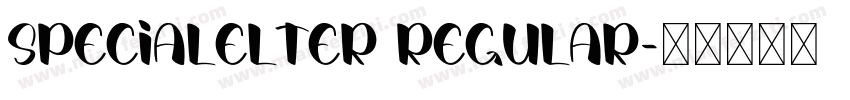 SpecialElter Regular字体转换